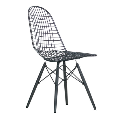 DKW Eames Wire Chair | Basic Dark Powder-coated Seat Shell