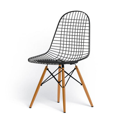 DKW Eames Wire Chair | Basic Dark Powder-coated Seat Shell