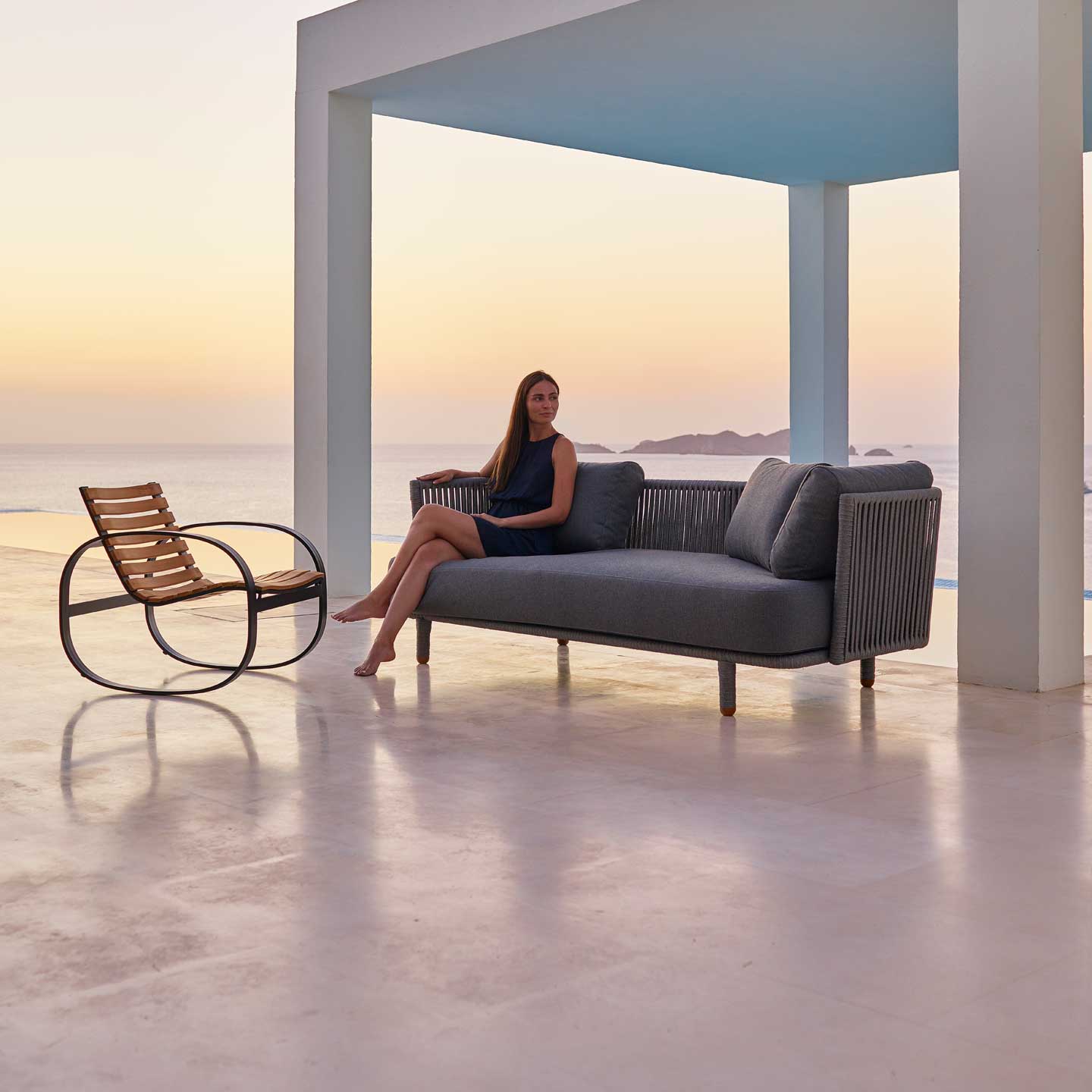 Moments 3 Seat Sofa | Soft Touch Grey