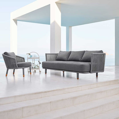Moments Lounge Chair | Soft Touch Grey