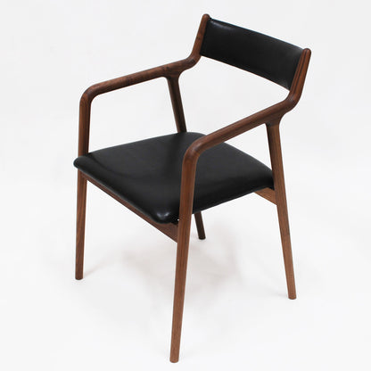 Pepe Dining Chair | Black Leather Seat