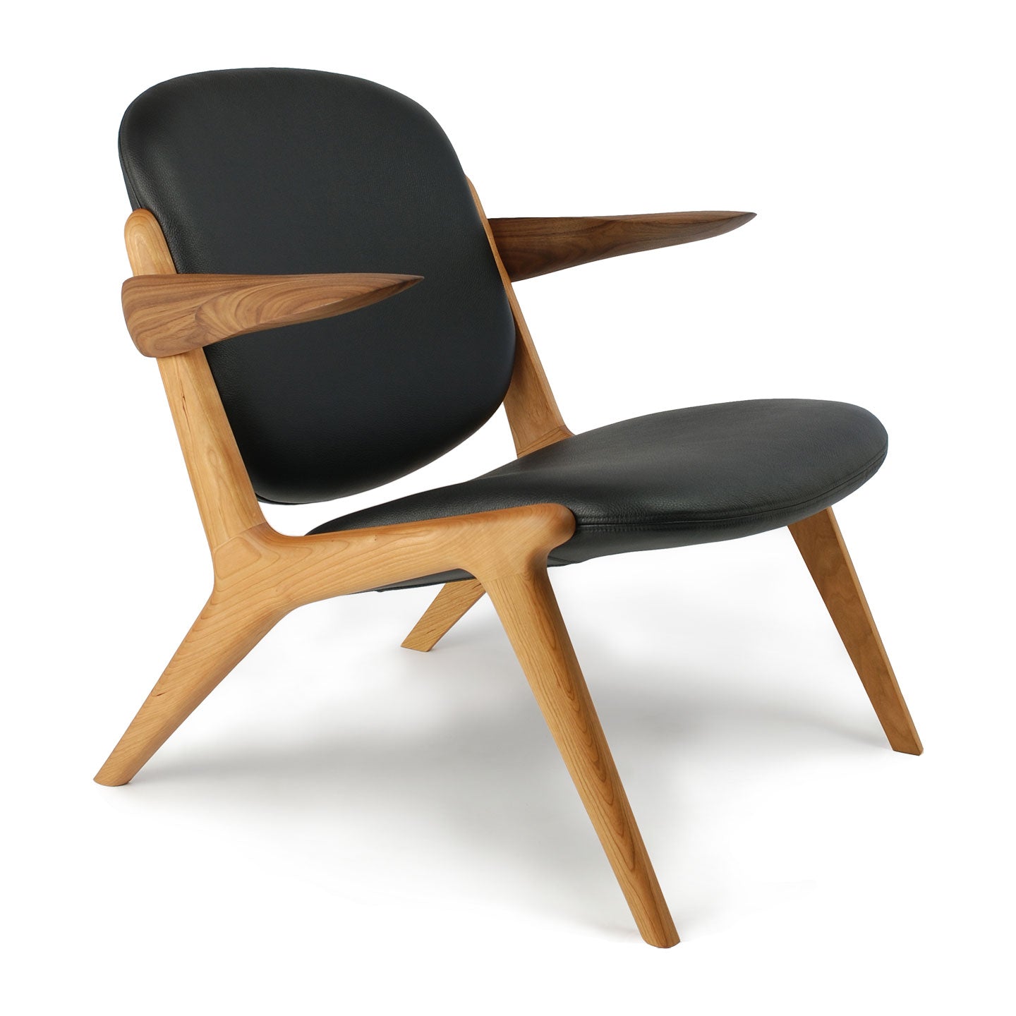 IS Lounge Chair | Black Leather