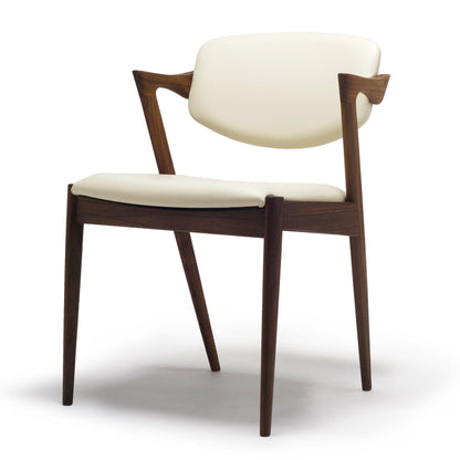 No 42 Dining Chair | White Leather