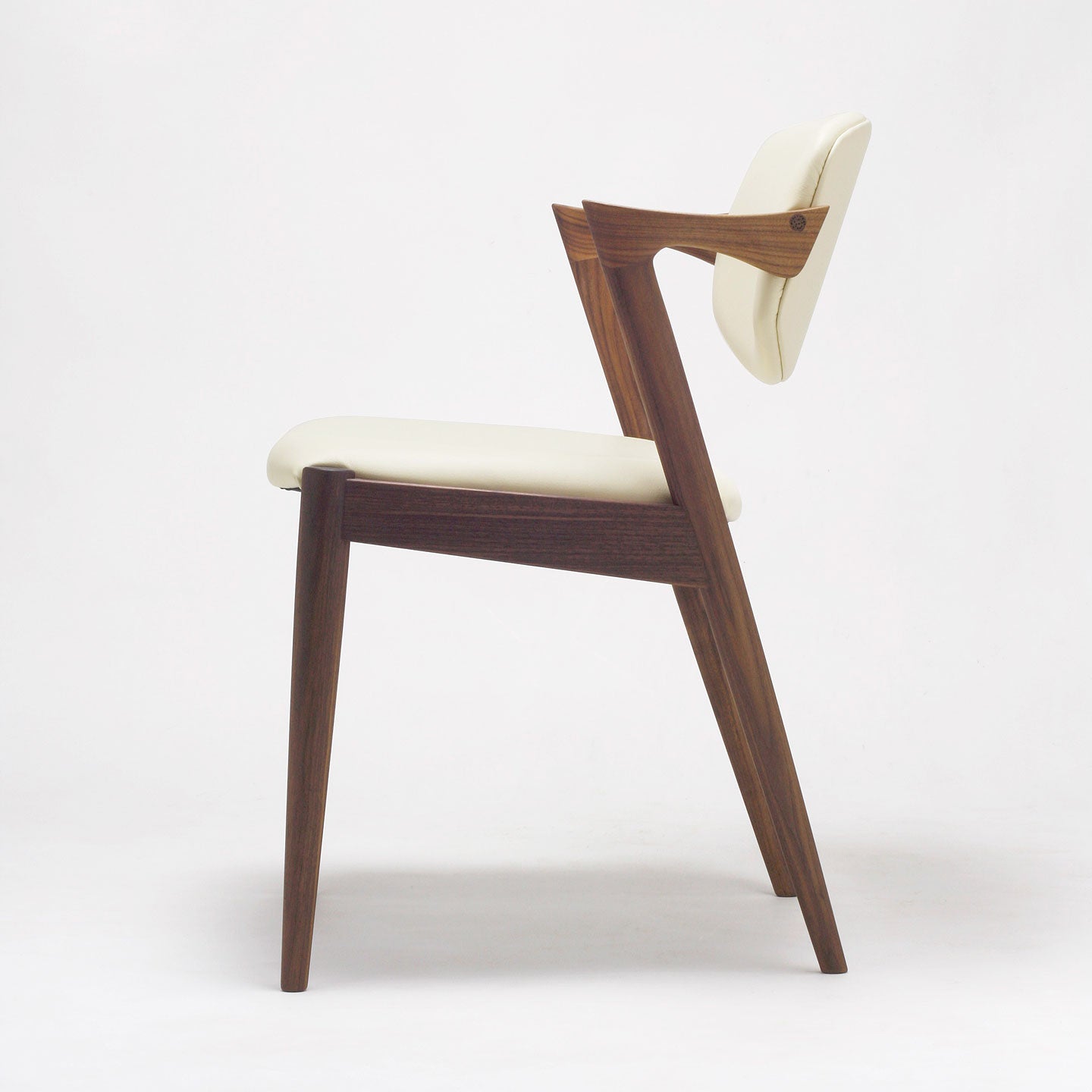 No 42 Dining Chair | White Leather