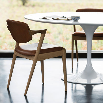 No 42 Dining Chair | Camel 21004 Dunes Leather