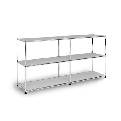 USM 2x2 Open Shelving | Light Grey Lacquer Panels