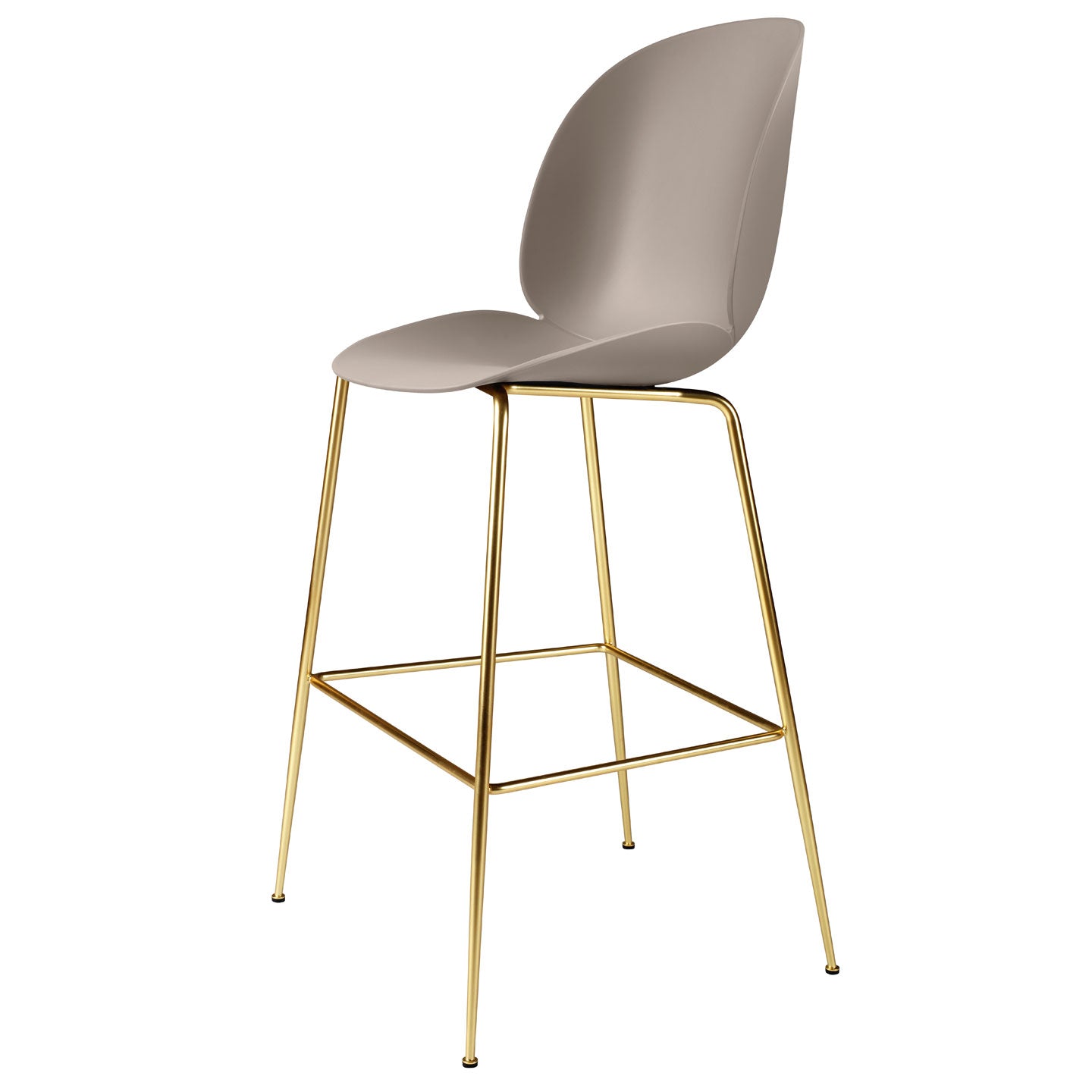 Beetle Plastic Bar Chair | New Beige Plastic Shell