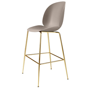 Beetle Plastic Bar Chair | New Beige Plastic Shell