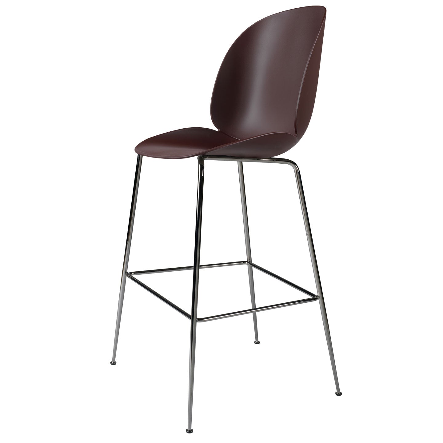 Beetle Plastic Bar Chair | Black Plastic Shell