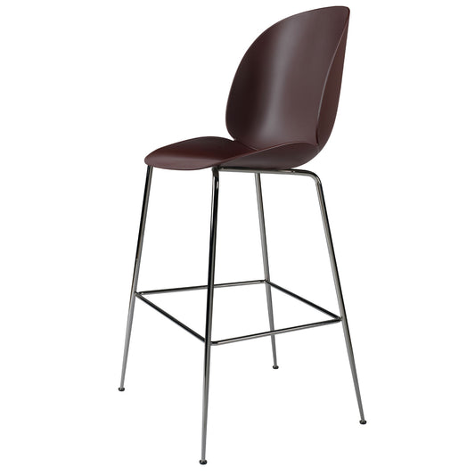 Beetle Plastic Bar Chair | Black Plastic Shell