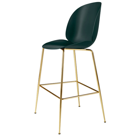 Beetle Plastic Bar Chair | Black Plastic Shell