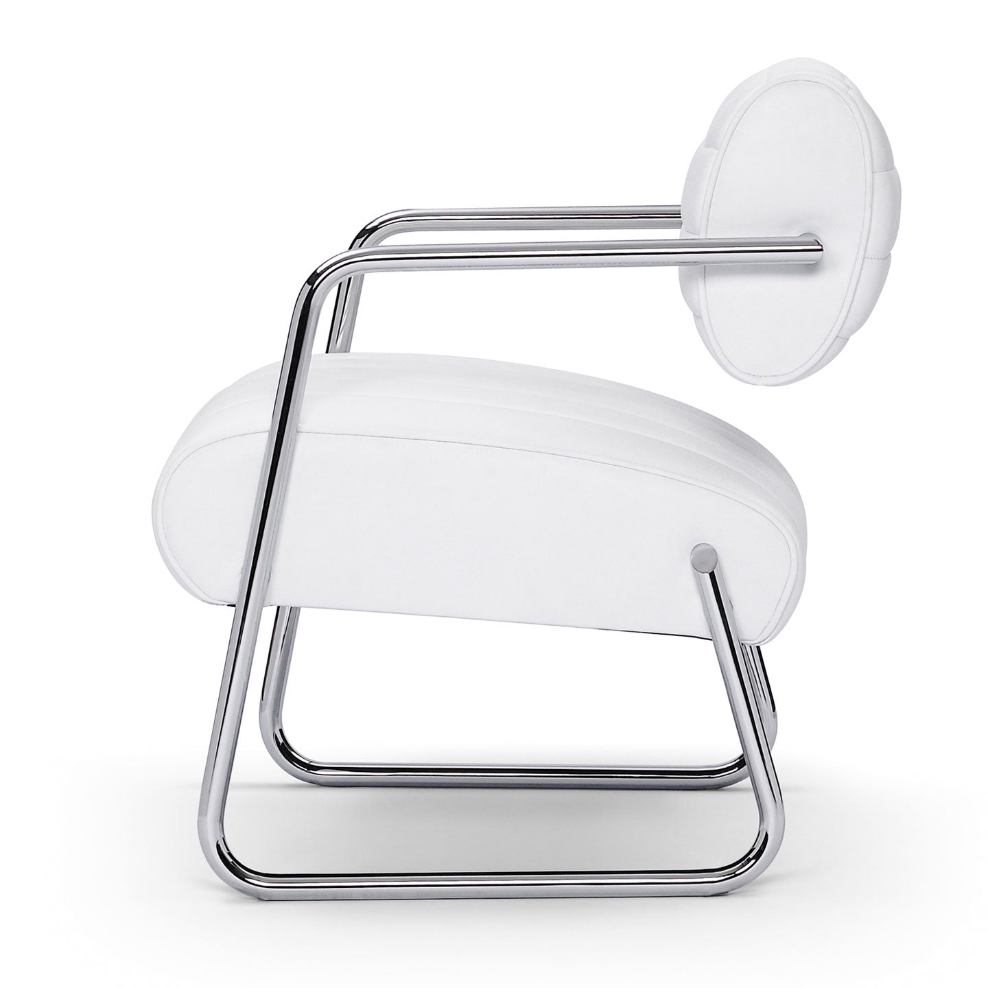 Eileen Gray Bonaparte Chair | White Leather
