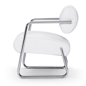 Eileen Gray Bonaparte Chair | White Leather