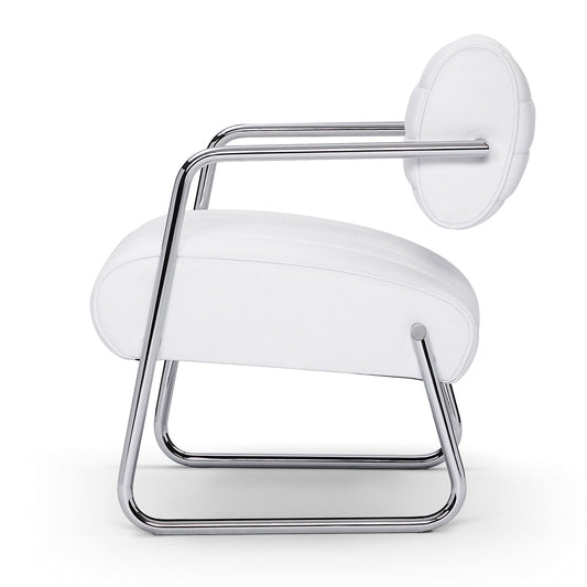 Eileen Gray Bonaparte Chair | White Leather