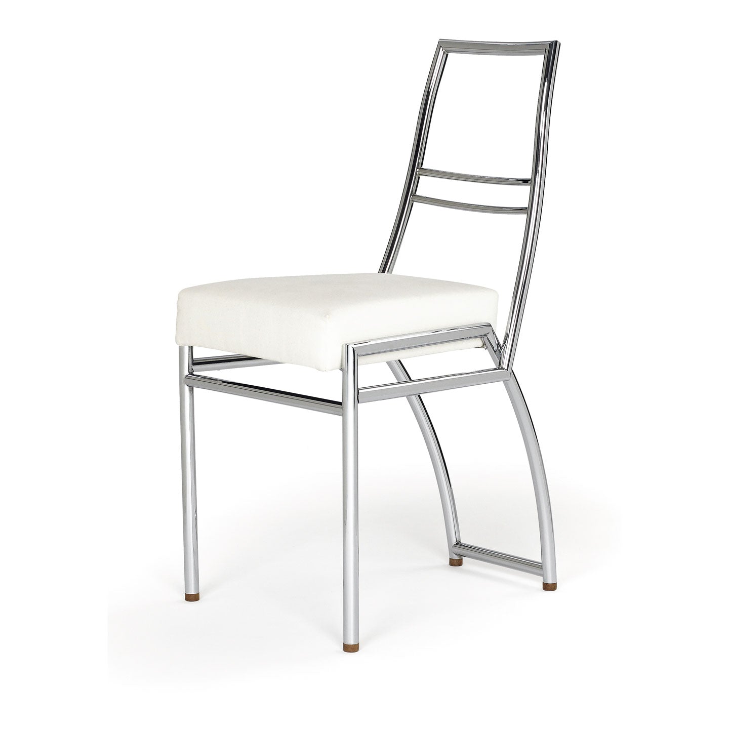 Eileen Gray Aixia Chair | White Leather Seat