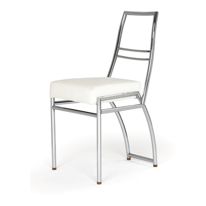 Eileen Gray Aixia Chair | White Leather Seat