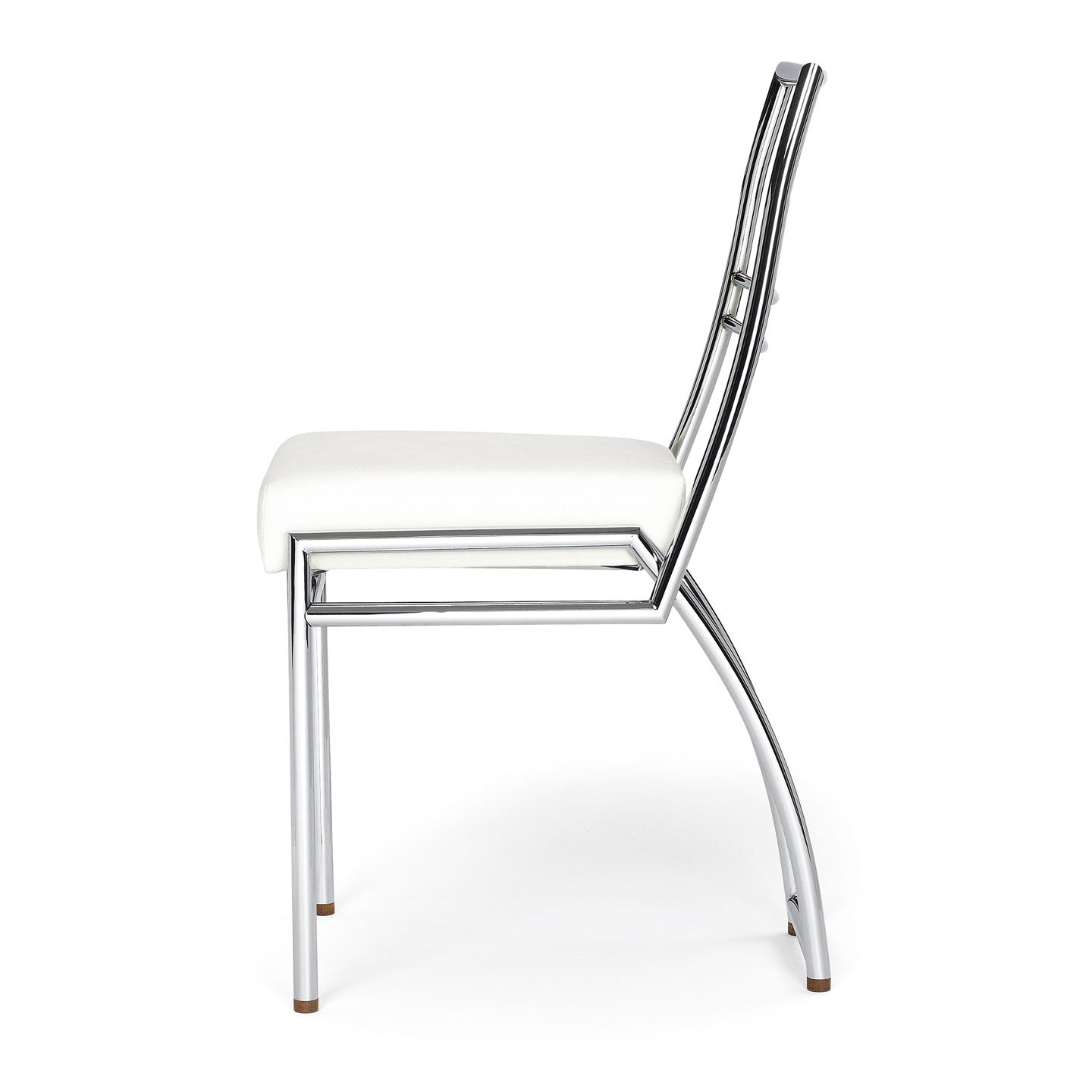 Eileen Gray Aixia Chair | White Leather Seat