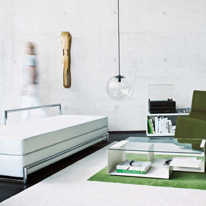 Eileen Gray Day Bed | White Leather