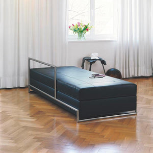 Eileen Gray Day Bed | Black Leather