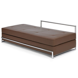 Eileen Gray Day Bed | Chocolate Leather