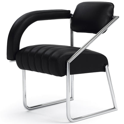 Eileen Gray Non Conformist Chair | Black Leather