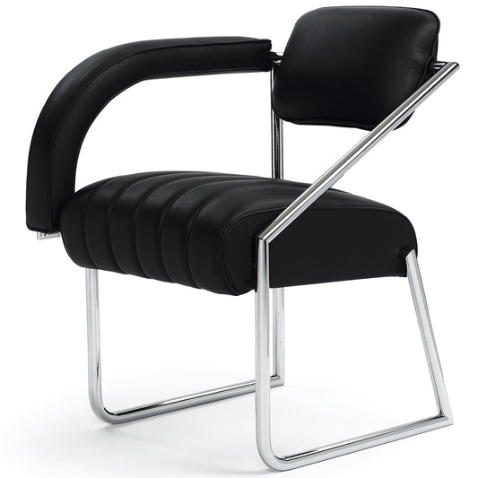 Eileen Gray Non Conformist Chair | Black Leather