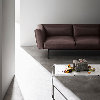 Avio Compact 2 Seat Sofa | Volo Leather 947 Coffee Bean
