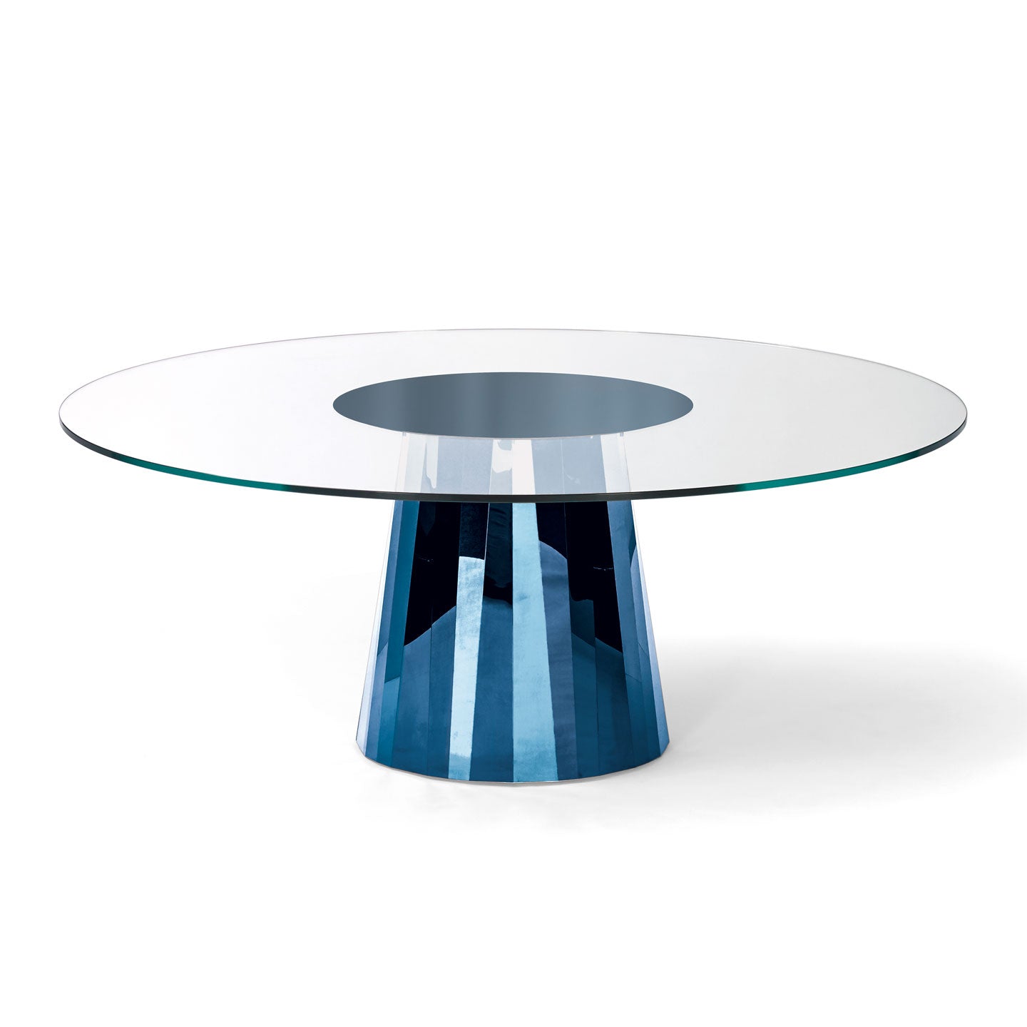Pli Dining Table | Sapphire Blue