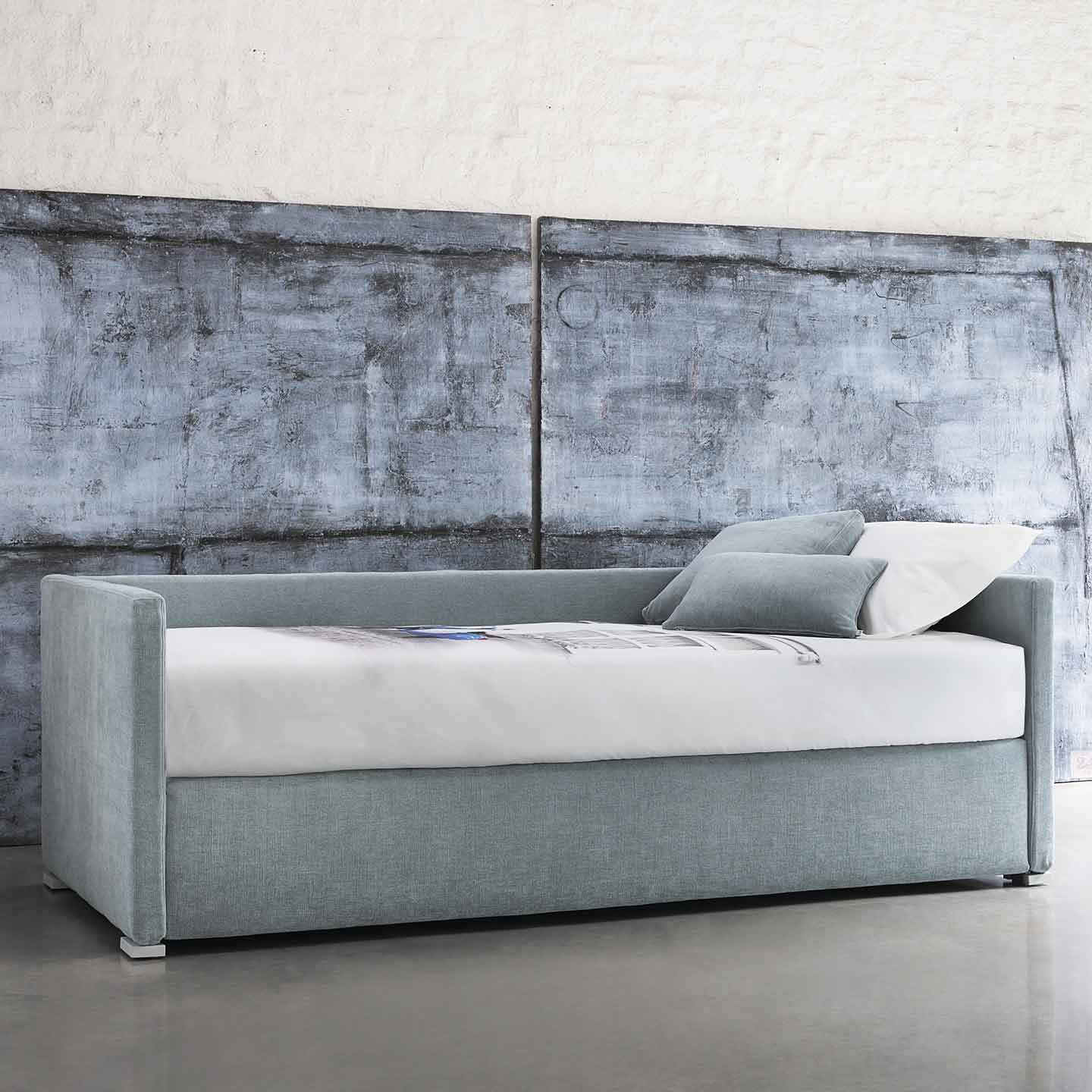 Biss Bed Version E | Safari 721 Grey Fabric