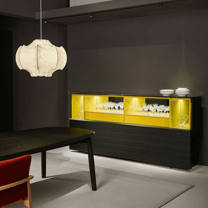 Gallery Low Sideboard 240cm | Sahara Noir Marble Top