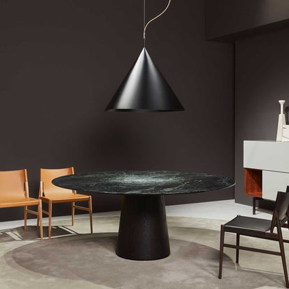 Materic Dining Table | Rameggiato Green Marble Top