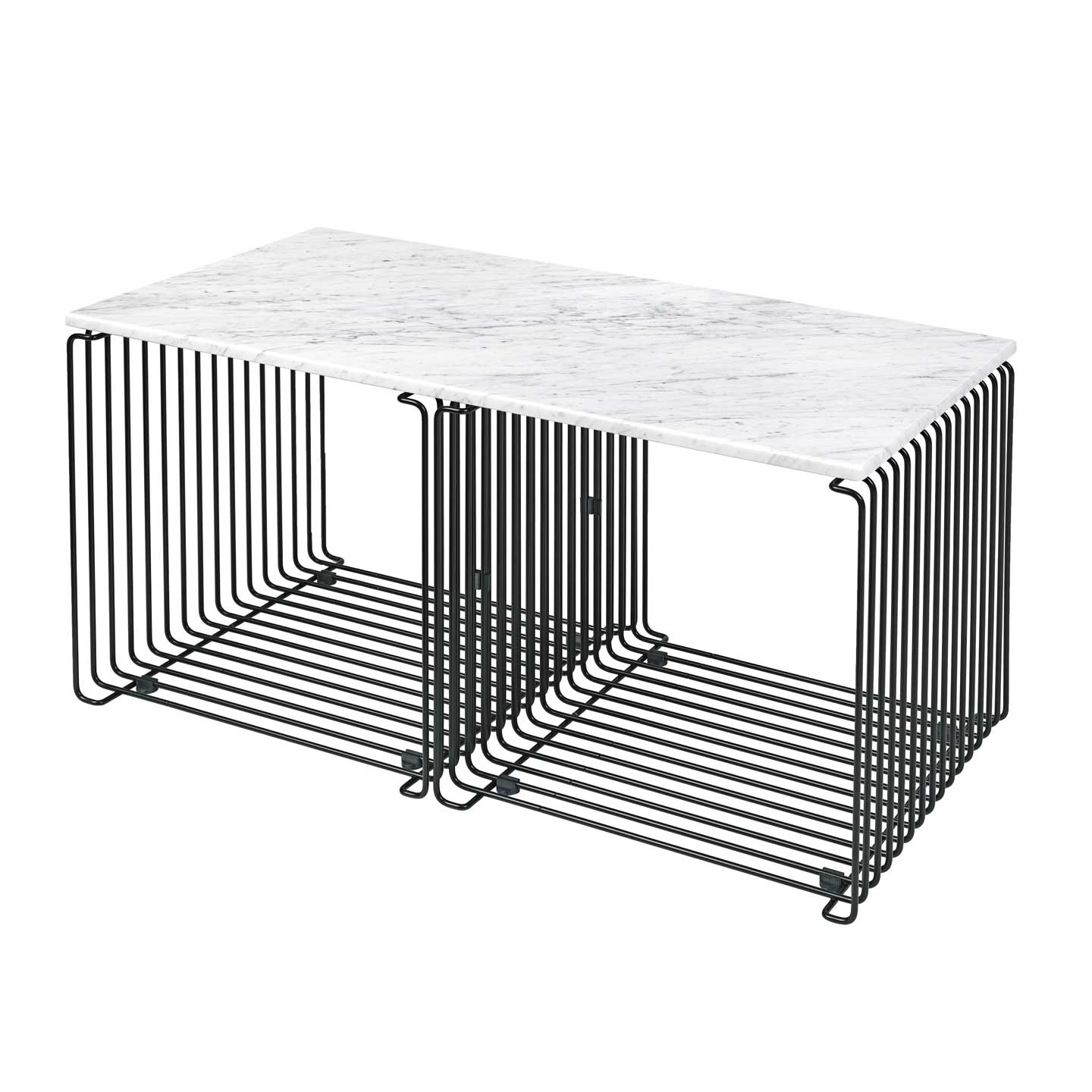 Panton Wire Double with Top | Black
