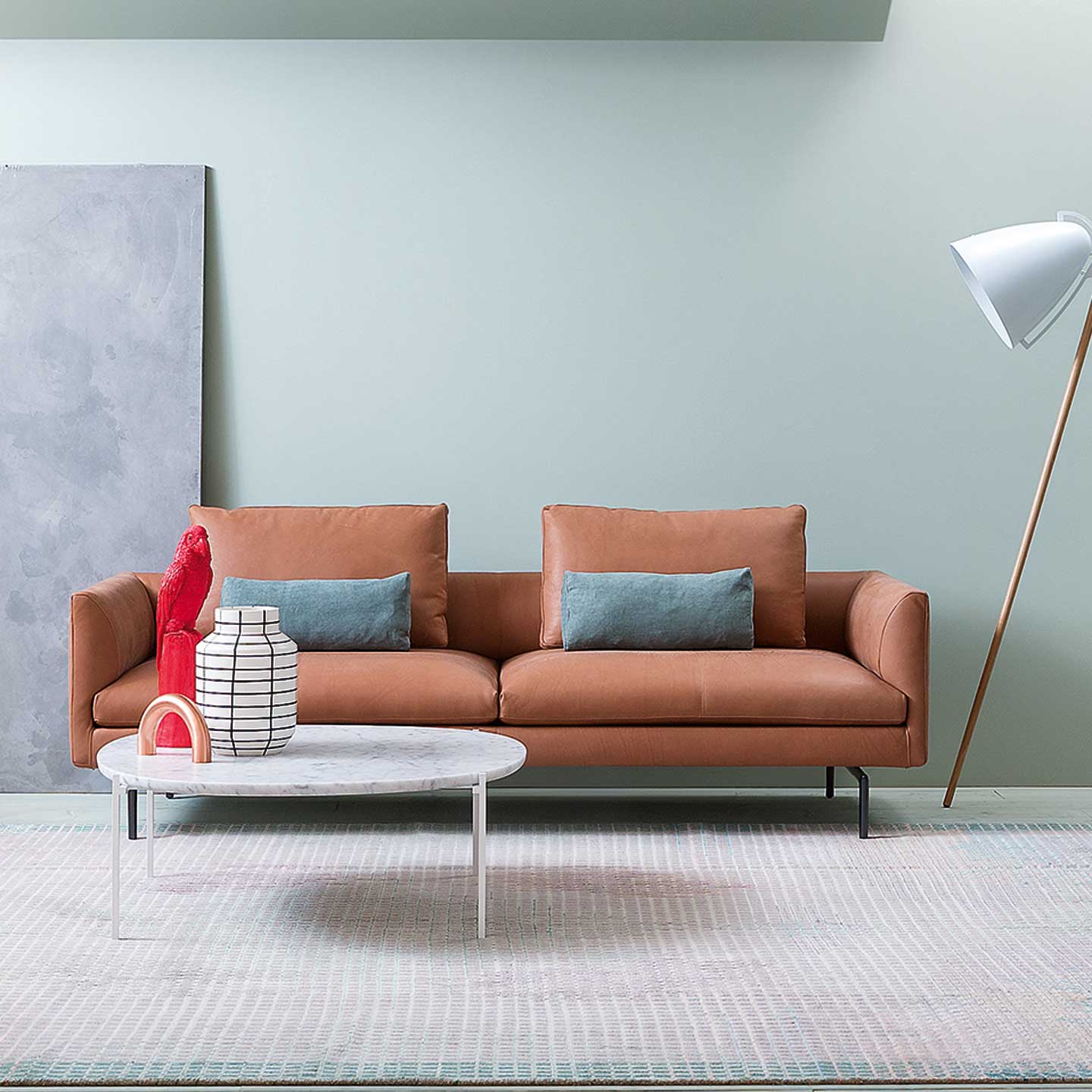Flamingo 2 Seat Large Sofa | Ecru Teatro 26931 Velvet