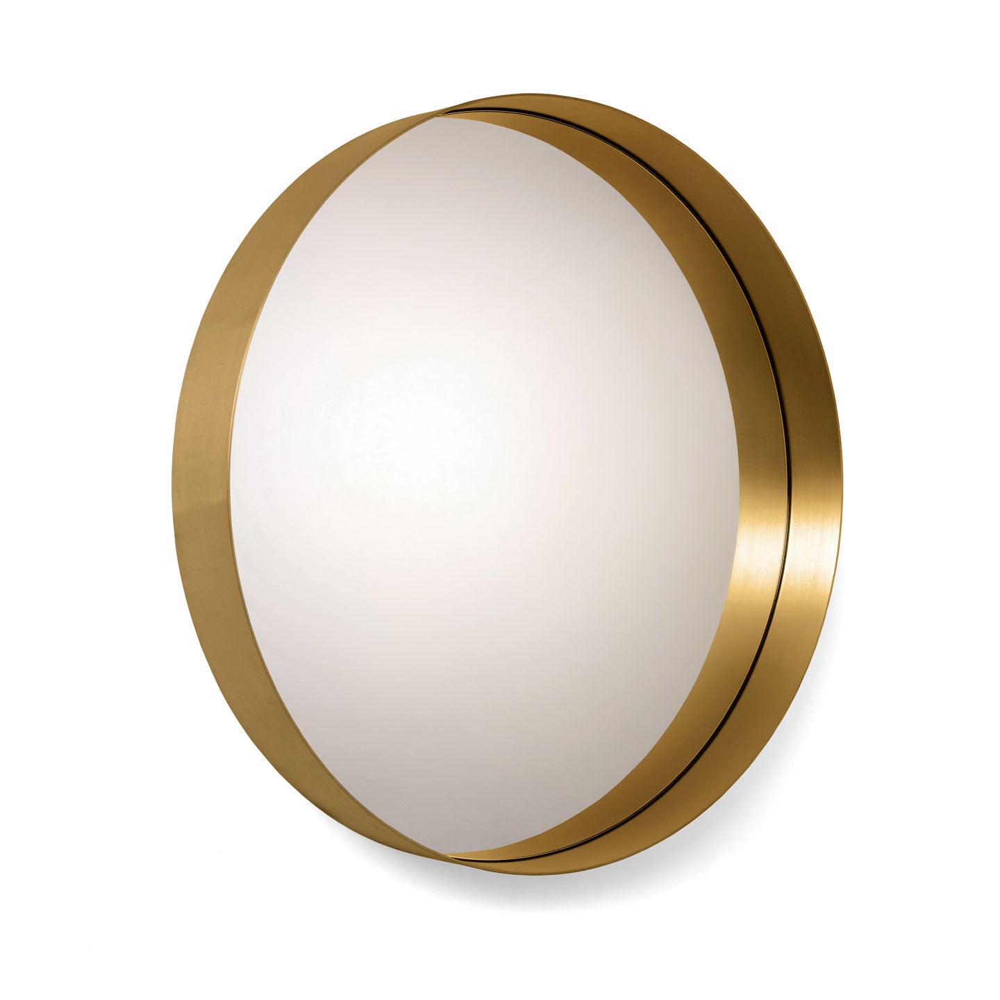 Round Cypris Mirror | Burnished Brass Frame