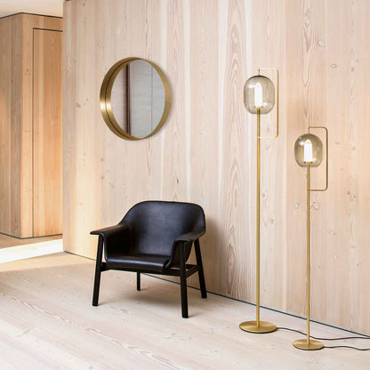 Round Cypris Mirror | Burnished Brass Frame