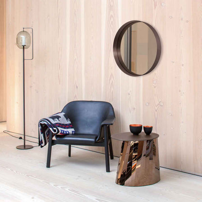 Round Cypris Mirror | Burnished Brass Frame