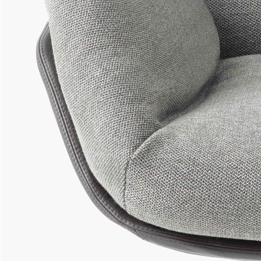 Cordia Lounge High Back Chair | Sand 5021 Fabric Upholstery