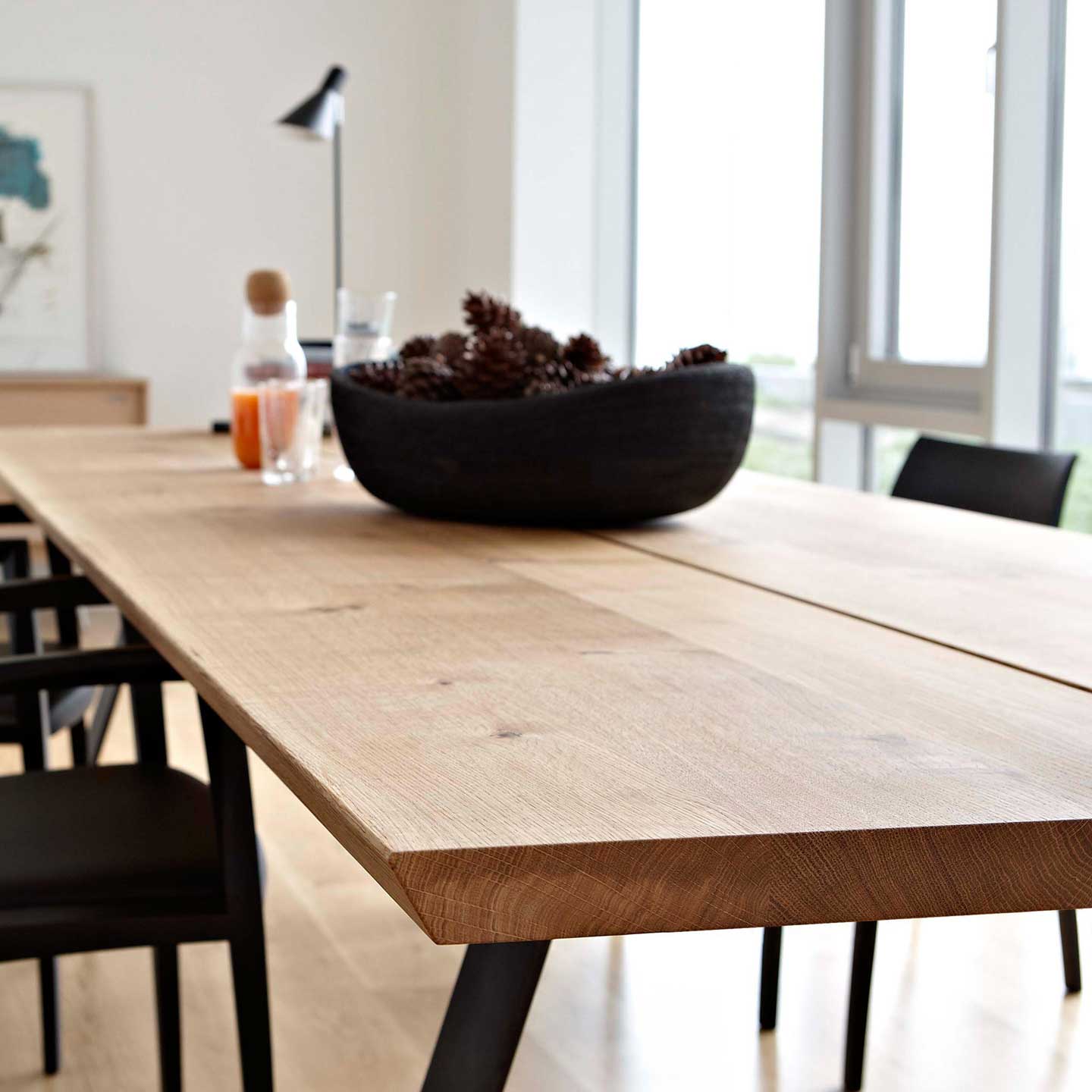 Plank Extending Table 210cm | Solid Oiled Oak Planks