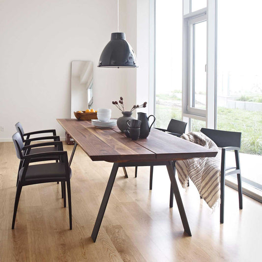 Plank Extending Table 210cm | Solid Walnut Planks