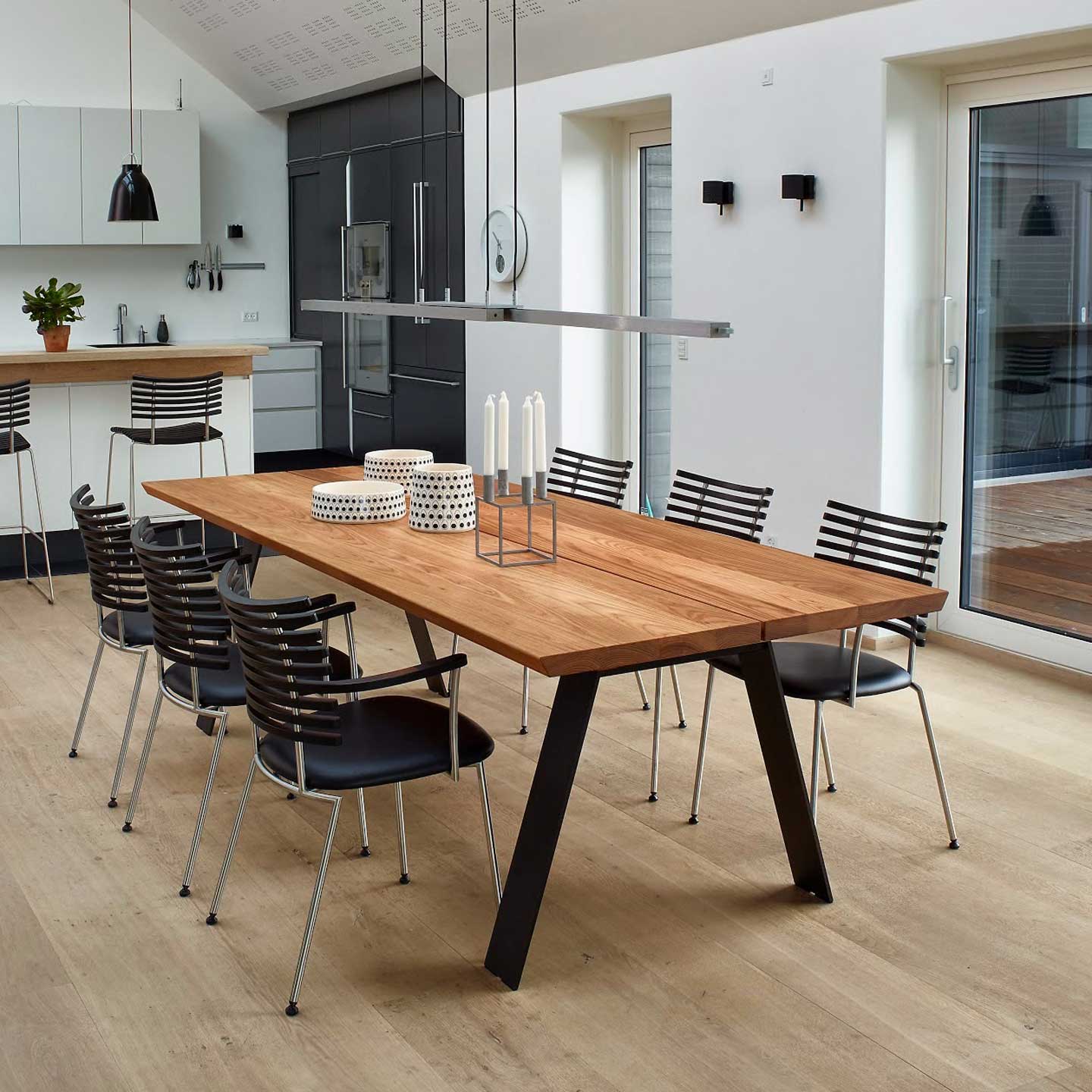 Plank Extending Table 210cm | Solid Elm Planks
