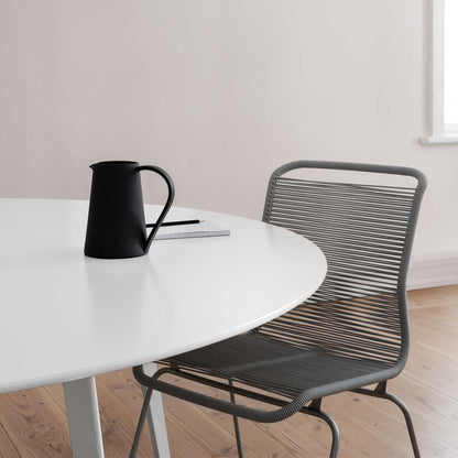 JW Round Table | Snow Silk Laminate Top