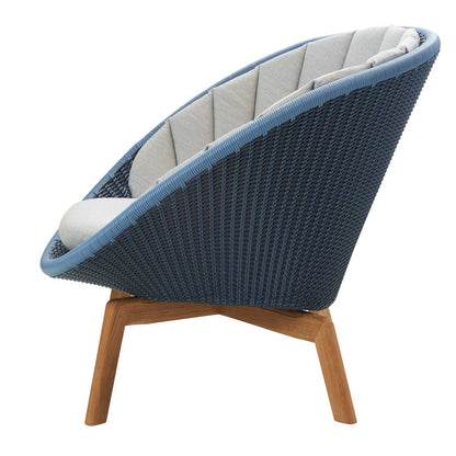 Peacock Lounge Chair | Light Grey Sunbrella Natte Fabric