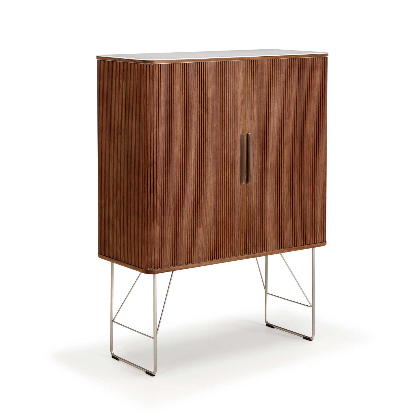 Tambour Cabinet AK2740 | Walnut