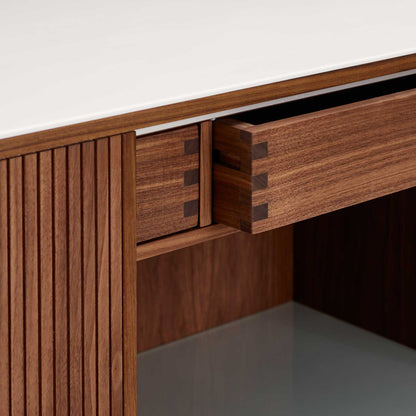 Tambour Cabinet AK2740 | Walnut