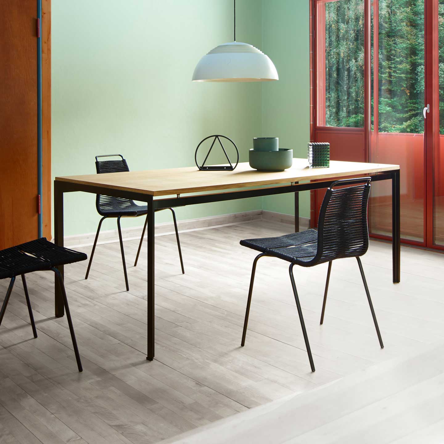 PK52 Professor Desk | Oiled Oak Top