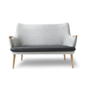 CH72 2 Seat Sofa | Charcoal 180 Divina Melange Seat and Shell