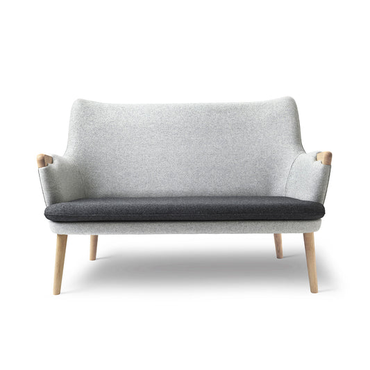 CH72 2 Seat Sofa | Charcoal 180 Divina Melange Seat and Shell