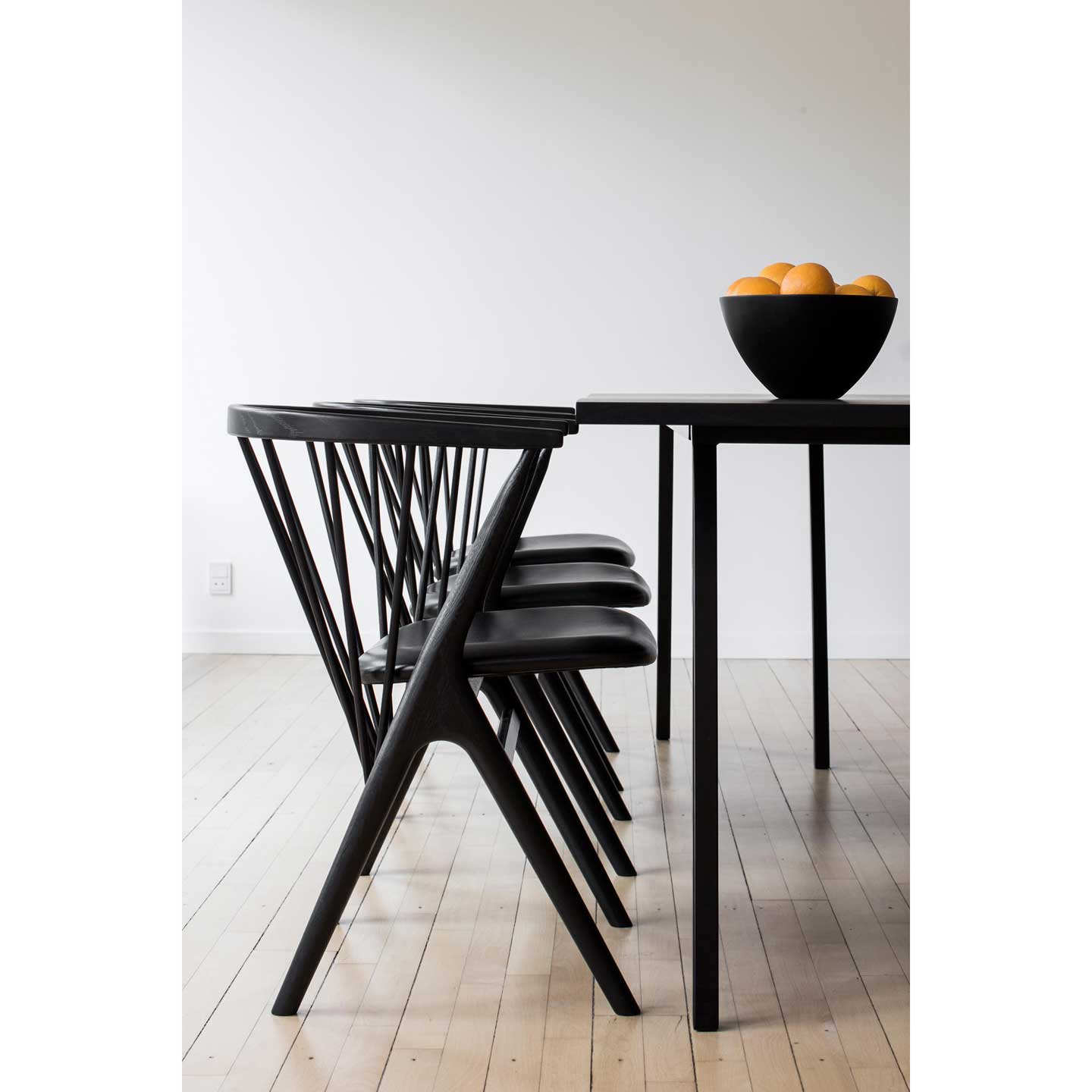Sibast No 8 Chair | Anthracite Dune Leather Seat
