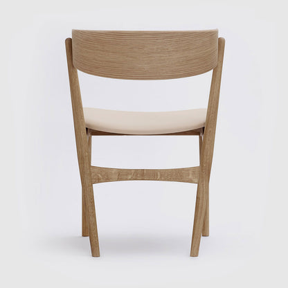 Sibast No 7 Dining Chair | Light Grey Silk Leather Seat