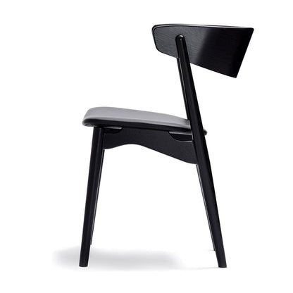 Sibast No 7 Dining Chair | Light Grey Silk Leather Seat